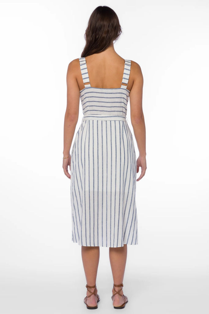 Amber Navy Stripe Dress - MISRED