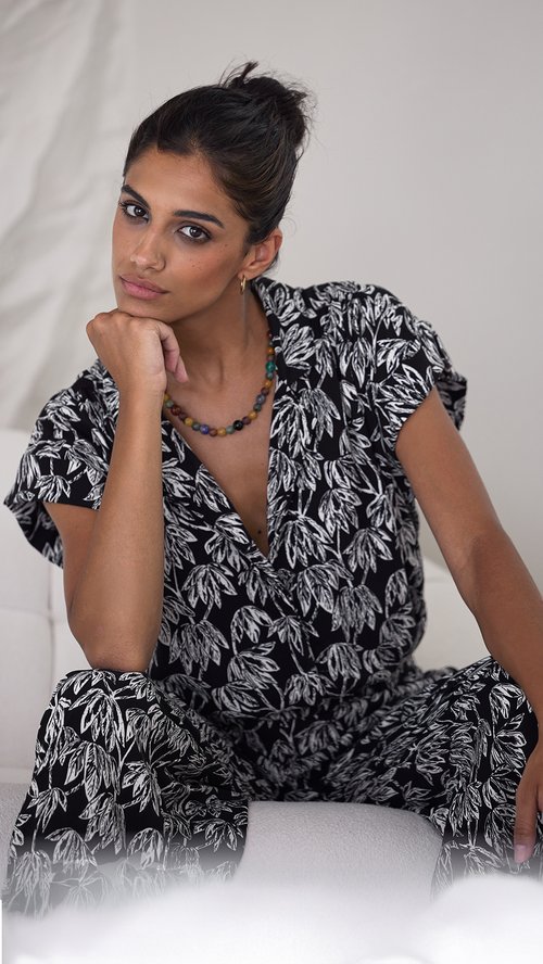 Black Chela Jumpsuit - MISRED