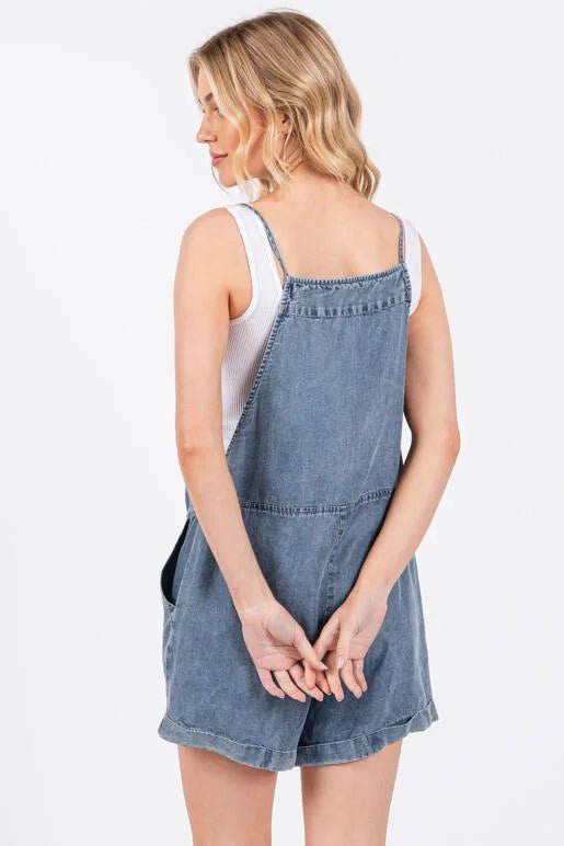 Blue Denim Romper - MISRED