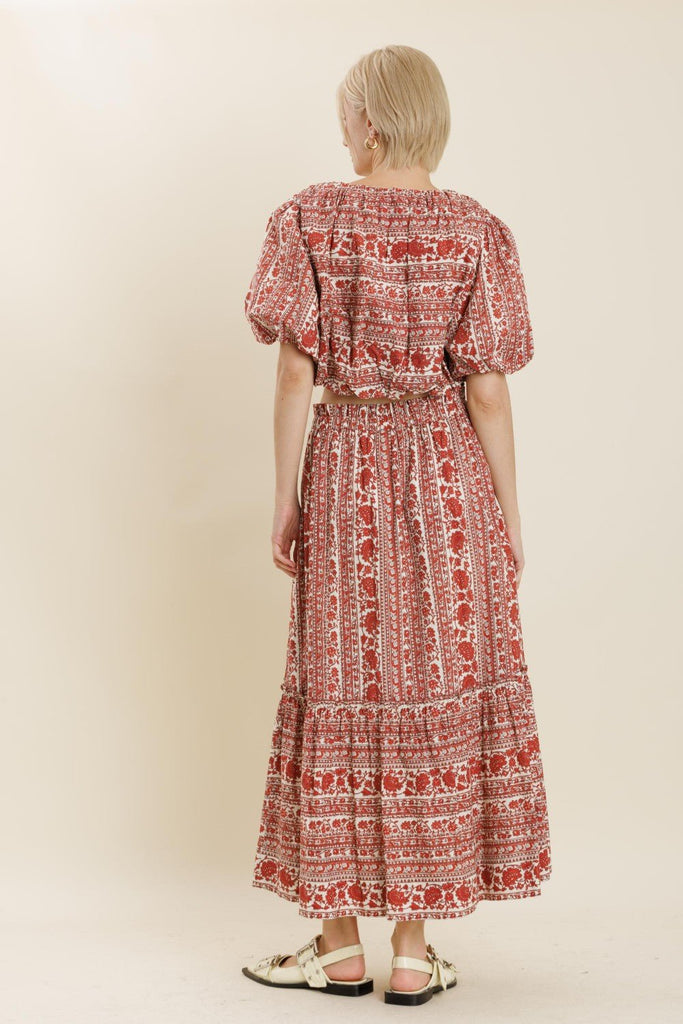 Bohemian Tiered Maxi Skirt - MISRED