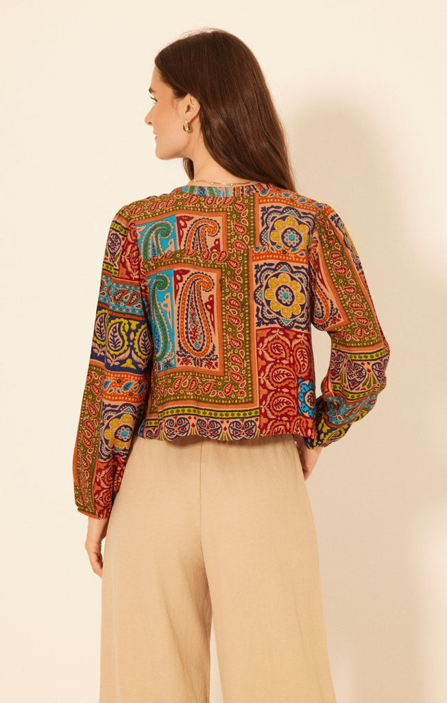 Boho Patchwork Blouse - MISRED