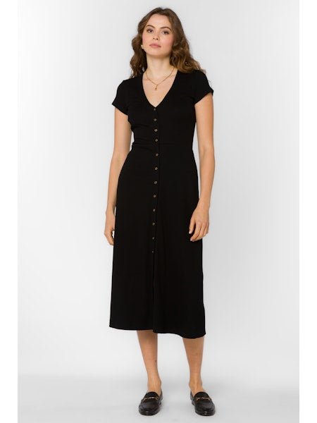 Button Down Midi Dress - MISRED