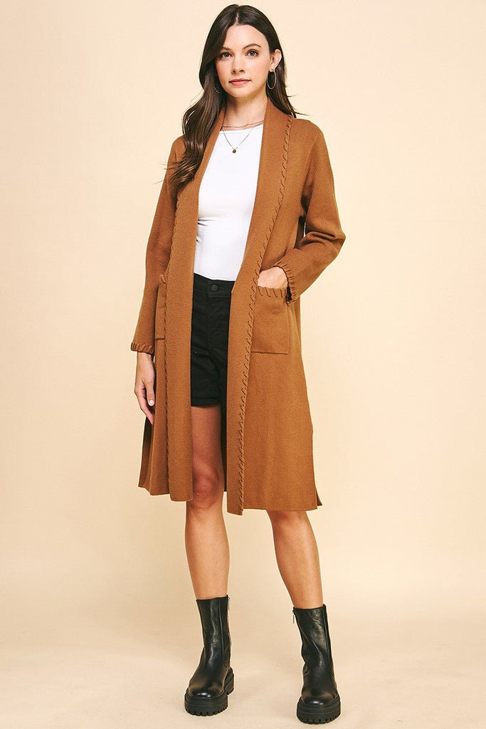 Classic Long Cardigan Coat - MISRED
