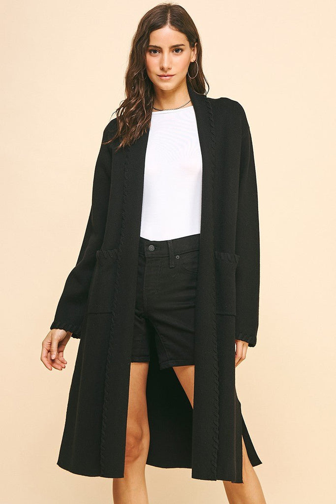Classic Long Cardigan Coat - MISRED
