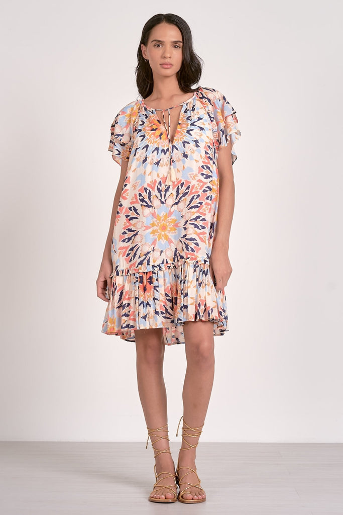 Colorful Kaleidoscope Mini Dress - MISRED