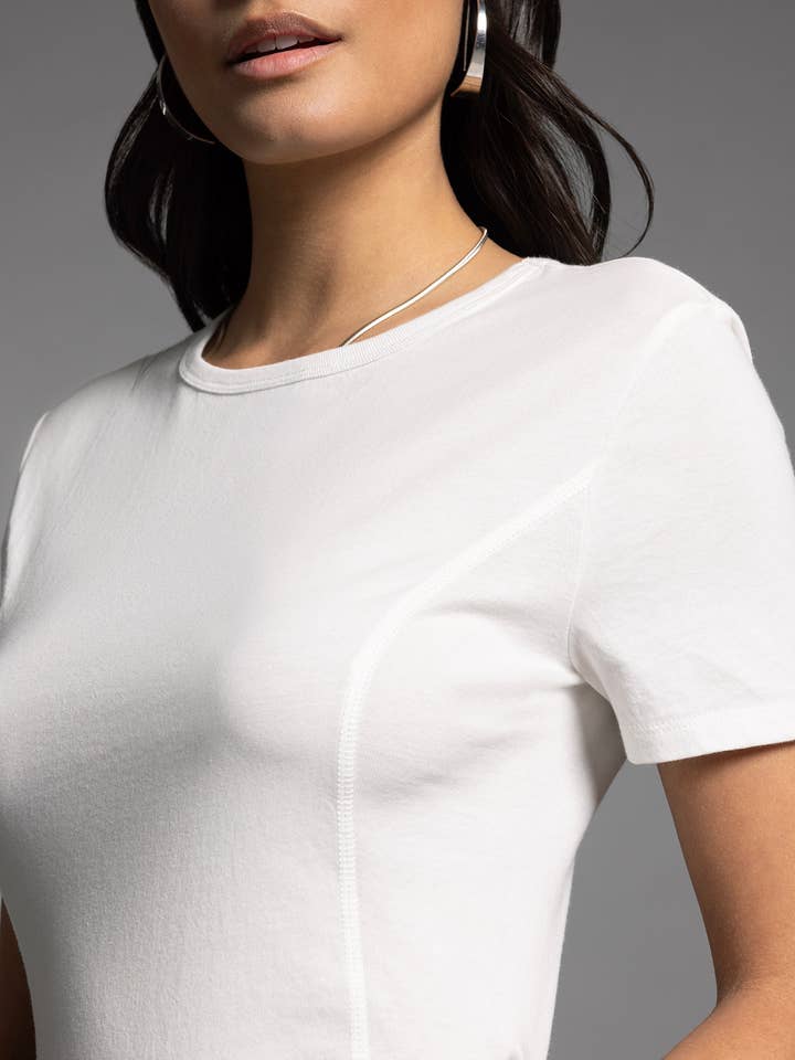 Crew Neck Prima Cotton Tee - MISRED