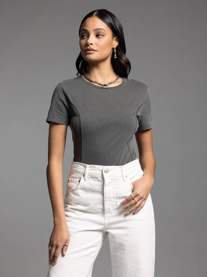 Crew Neck Prima Cotton Tee - MISRED