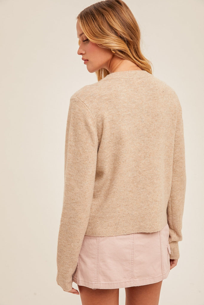 Daisy Embroidered Cardigan - MISRED