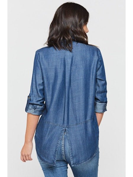 Dark Wash Tencel Button Down - MISRED