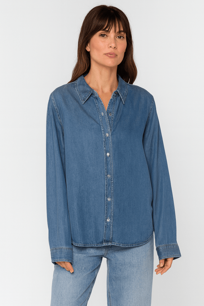 Denim Button Down Shirt - MISRED