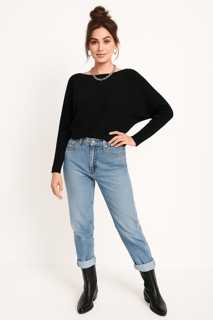 Dolman Sleeve Sweater - MISRED