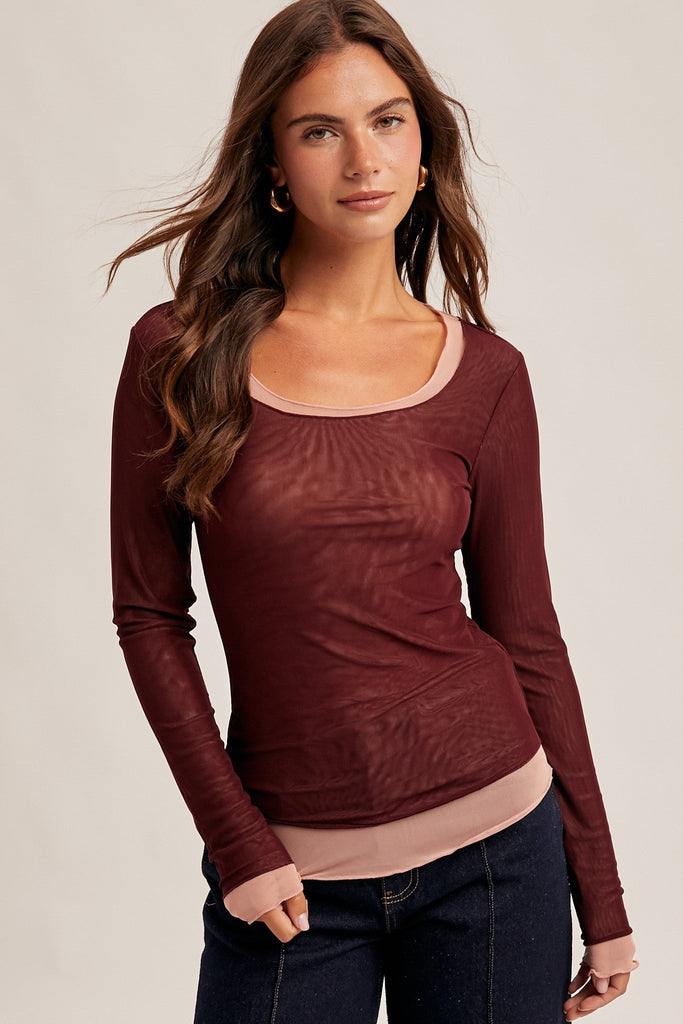 Double Layer Mesh Long Sleeve - MISRED