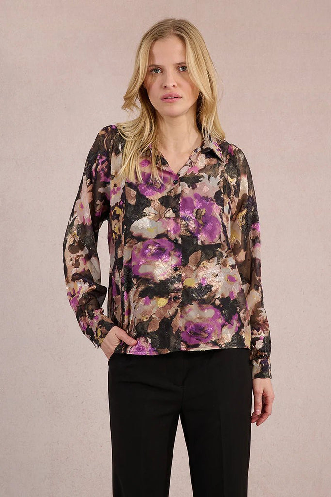 Floral Satin Blouse - MISRED