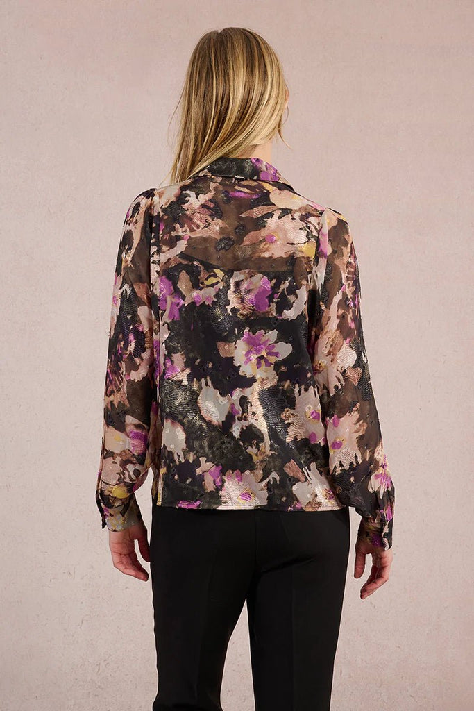 Floral Satin Blouse - MISRED