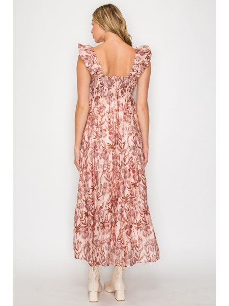 Floral Whimsy Maxi Dress - MISRED
