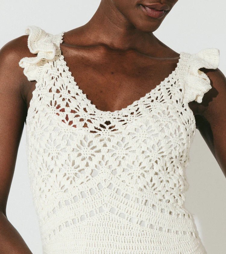 Janis Hand Crochet Midi Dress {Cleobella} - MISRED