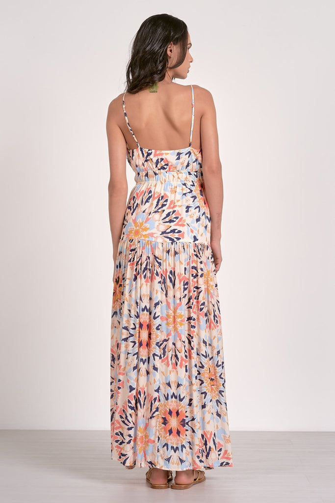 Kaleidoscope Design Maxi Dress - MISRED