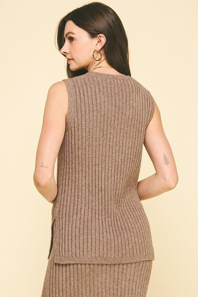 Knit Sweater Vest - MISRED
