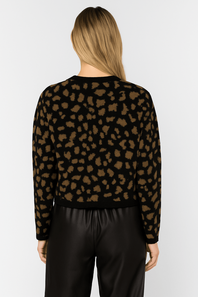 Leopard Print Cardigan - MISRED