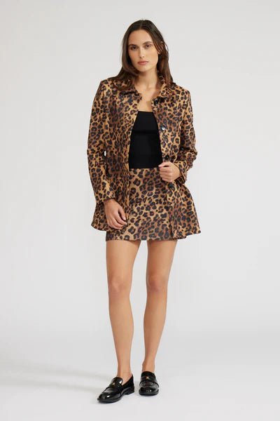 Leopard Print Mini Skirt - MISRED
