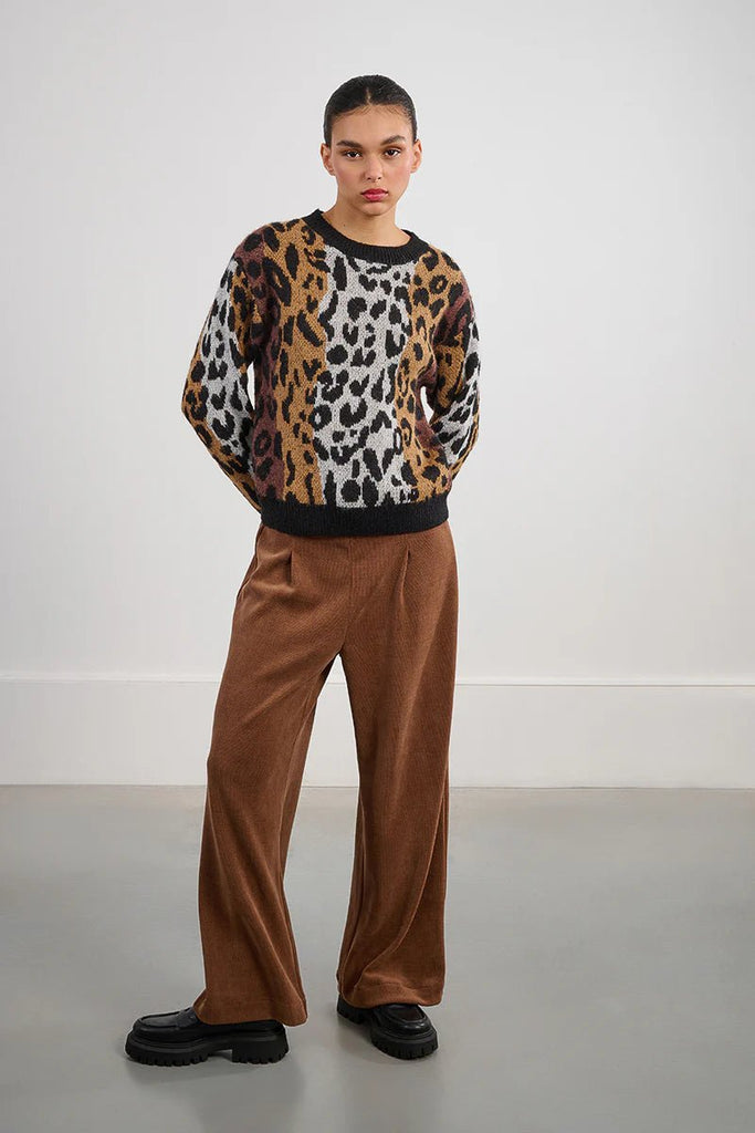 Leopard Print Sweater - MISRED
