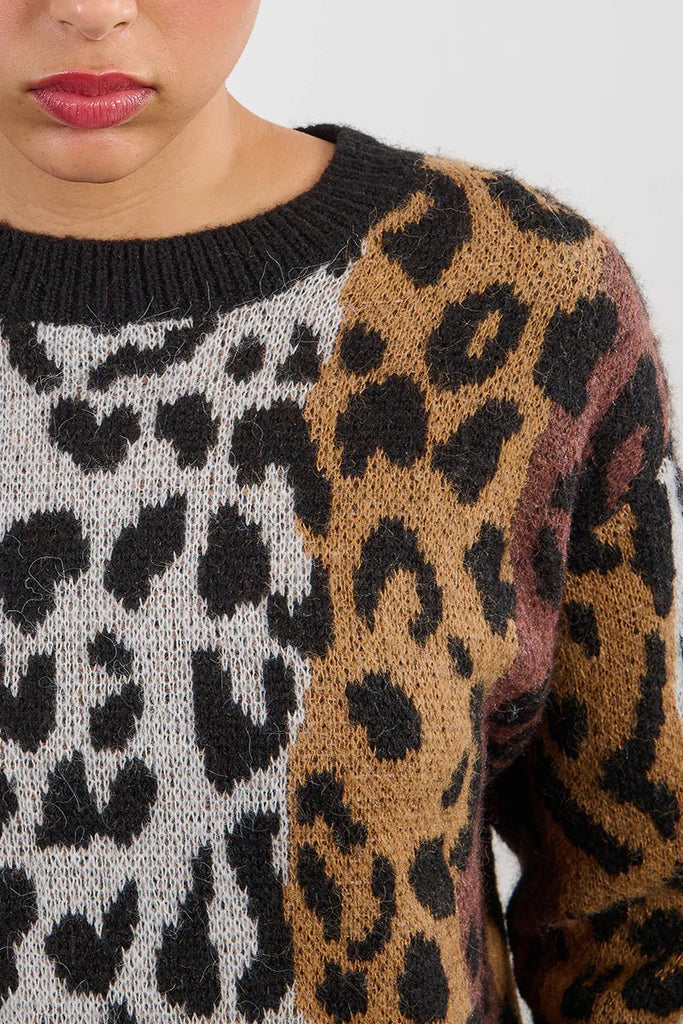 Leopard Print Sweater - MISRED