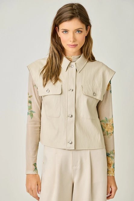 Oatmeal Colored Vest - MISRED