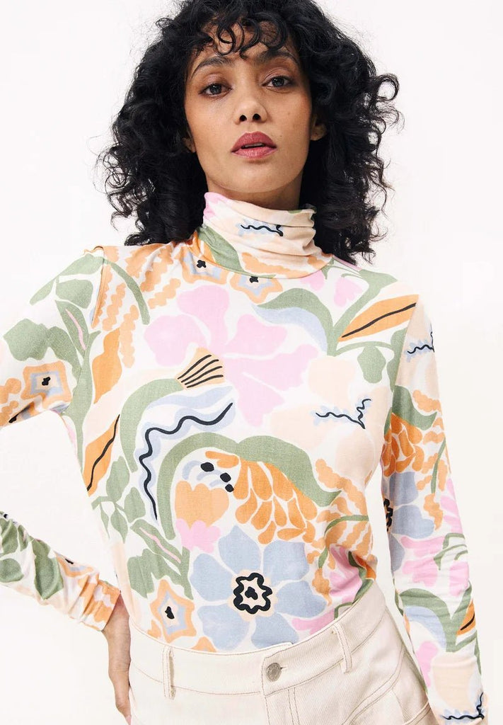 Pastel Floral Long Sleeve Top - MISRED