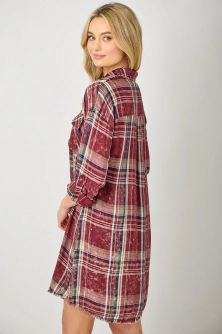 Plaid Shirt - Dress - MISRED