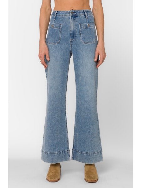 Relaxed Fit Front Patch Pocket Denim - MISRED