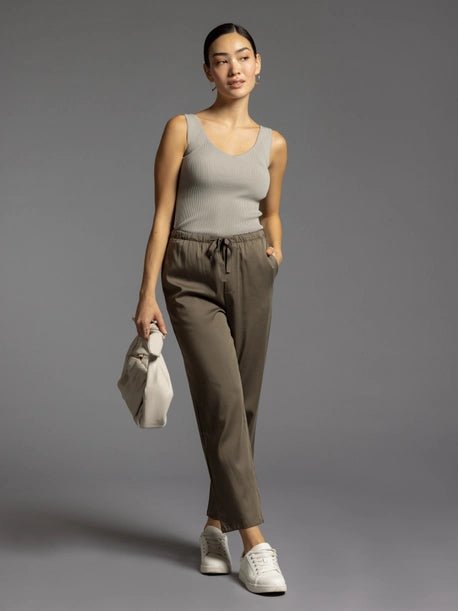 Ribbed Knit V - Neck Tank - MISRED