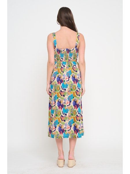 Seaside Harvest Midi Dress - MISRED