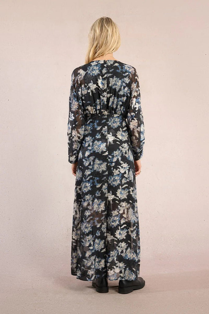 Sheer Floral Maxi Dress - MISRED