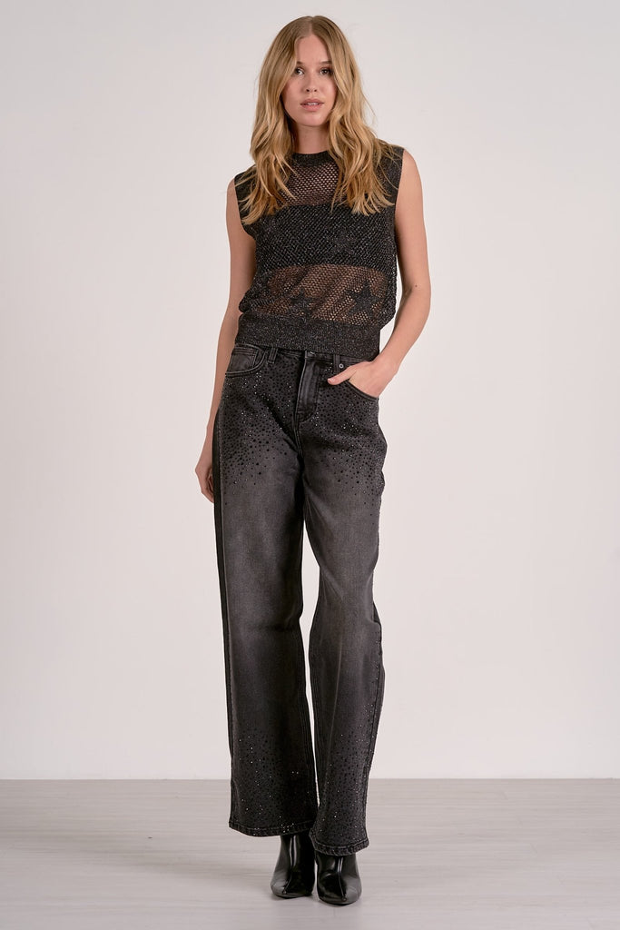 Sheer Sparkle Knit Tank - MISRED