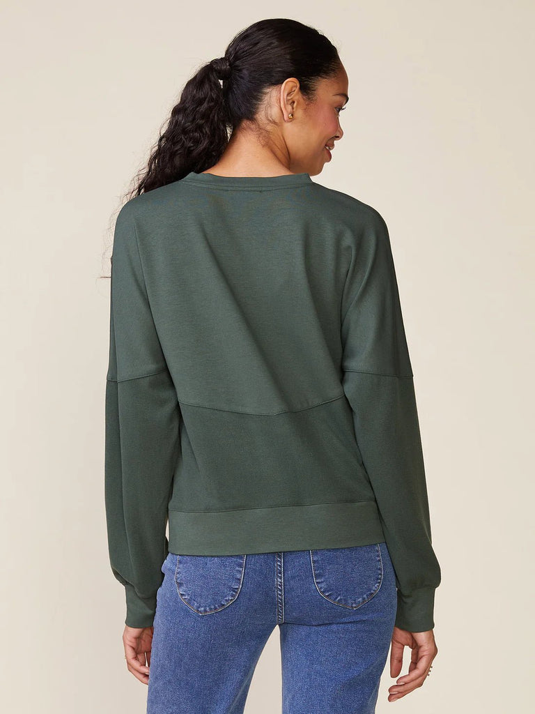 Spruce Green Studded Pullover - MISRED