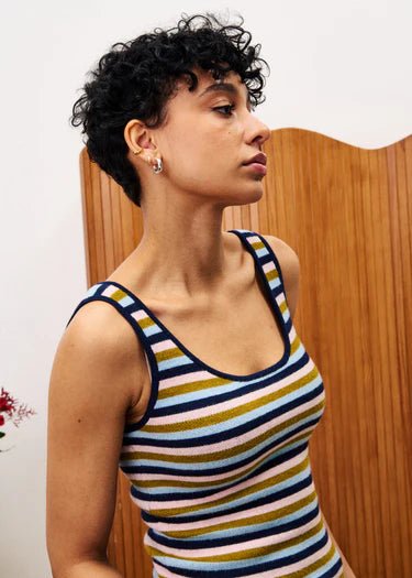 Striped Knit Tank - MISRED