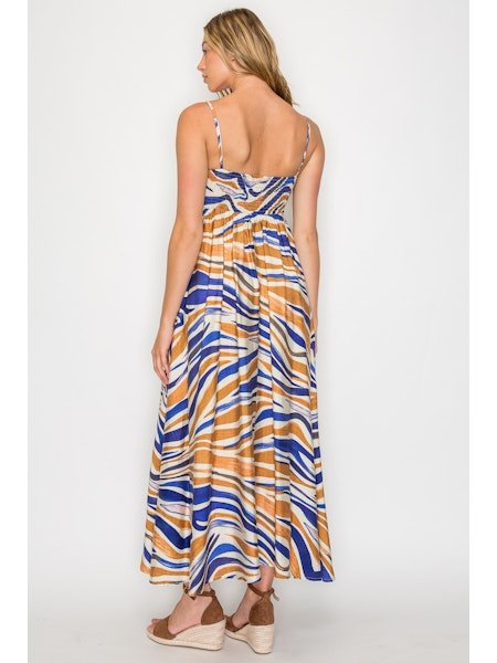 Sunset Waves Maxi Dress - MISRED