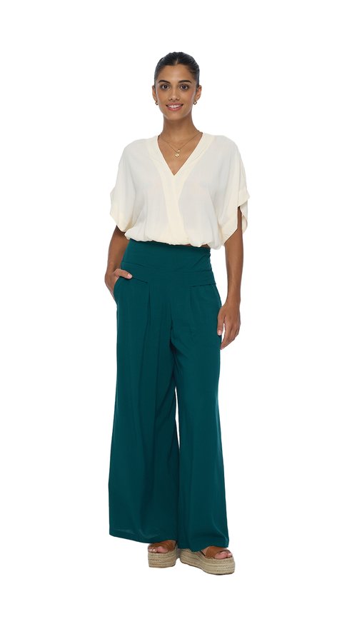 Teal Johanna Pant - MISRED