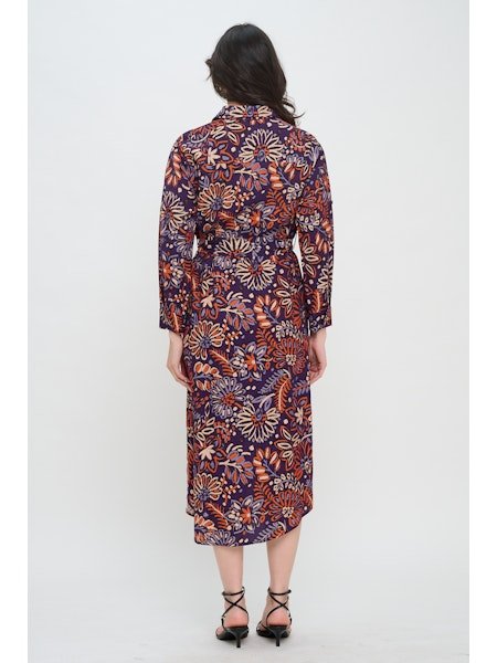 Twilight Ikat Shirt Dress - MISRED