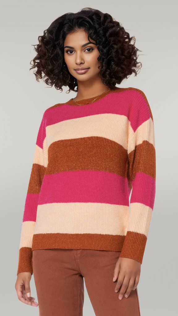 Clayberry Striped Knit Sweater {Velvet Heart} - MISRED