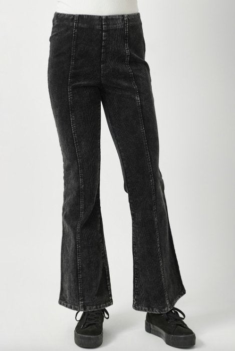 Distressed Wash Flare Corduroy Pant - MISRED