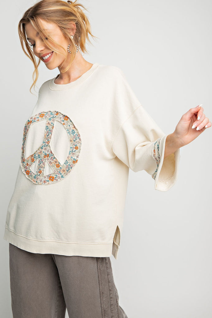 Floral Peace Pullover - MISRED