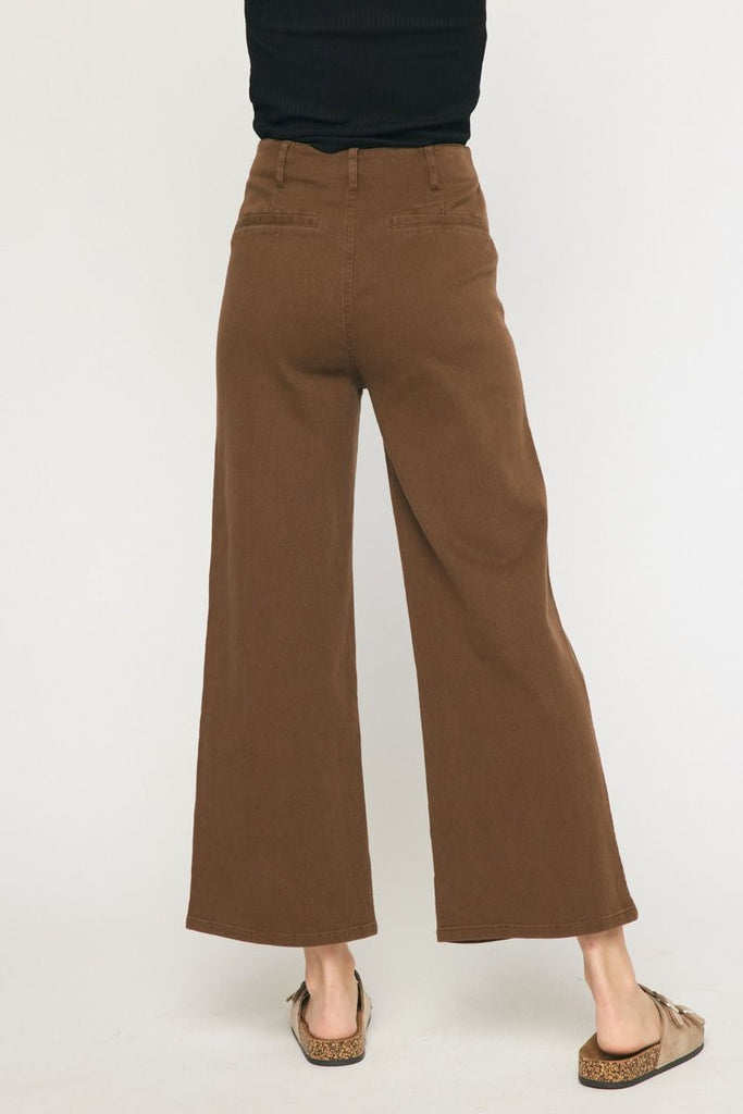 High Waisted Wide Leg Pants - MISRED