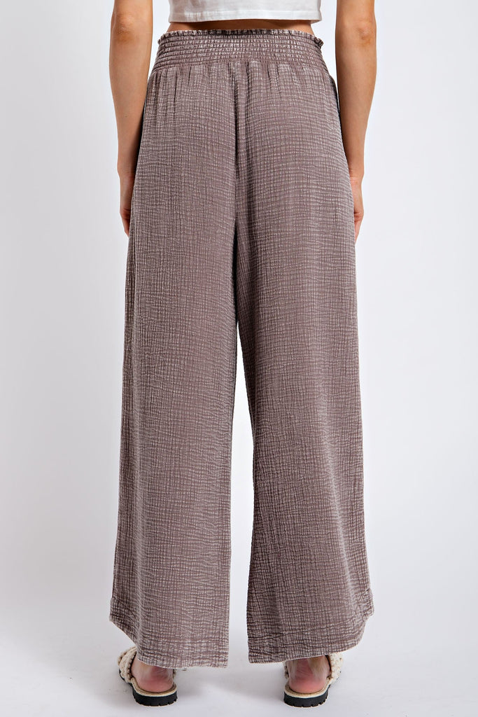 Mineral Washed Gauze Pants - MISRED