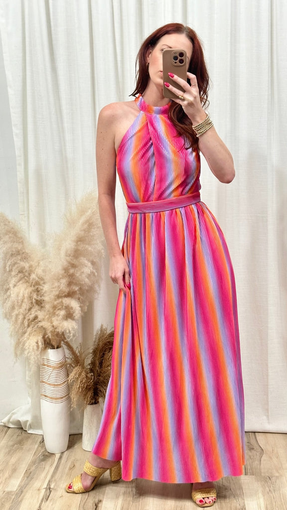 Sunset Ombre Pleated Maxi - MISRED