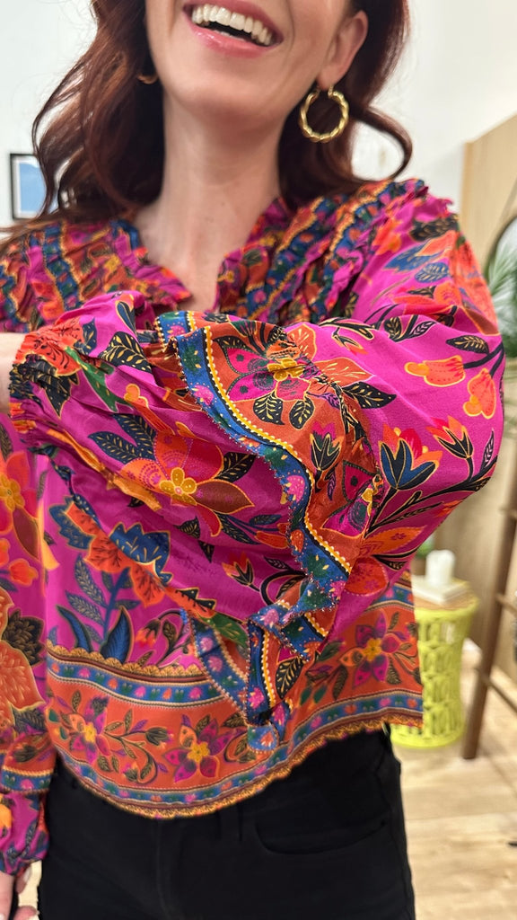 Tropical Tapestry Blouse {Farm Rio} - MISRED
